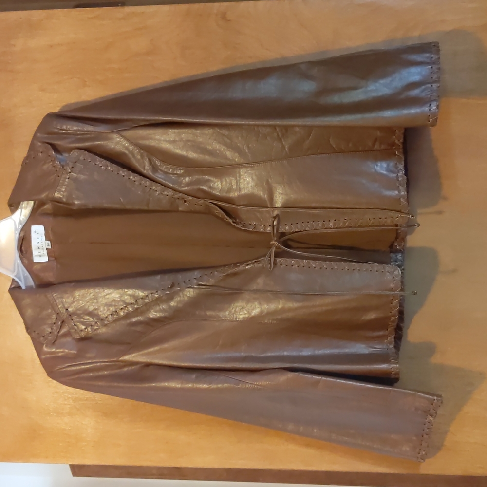 Genuine Leather Blazer
